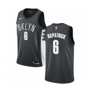 Men's Nike Brooklyn Nets #6 Sean Kilpatrick Swingman Gray NBA Jersey Statement Edition