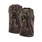 Men's Nike Brooklyn Nets #8 Spencer Dinwiddie Swingman Camo Realtree Collection NBA Jersey