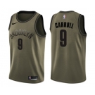 Men's Nike Brooklyn Nets #9 DeMarre Carroll Swingman Green Salute to Service NBA Jersey