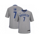 Women Adidas Brooklyn Nets #7 Jeremy Lin Swingman Gray Alternate NBA Jersey