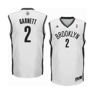 nba brooklyn nets #2 garnett white[revolution 30 swingman]