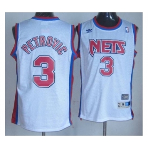 nba brooklyn nets #3 petrovic white