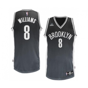 nba brooklyn nets #8 williams black-grey[drift fashion]