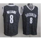 nba brooklyn nets #8 williams black leopard print[2014 new]