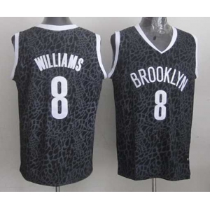 nba brooklyn nets #8 williams black leopard print[2014 new]
