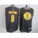 nba brooklyn nets #8 williams zebra