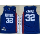 nba new jersey nets #32 julius erving blue[aba hardwood classic swingman]