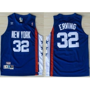 nba new jersey nets #32 julius erving blue[aba hardwood classic swingman]