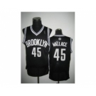 nba new jersey nets #45 gerald wallace black
