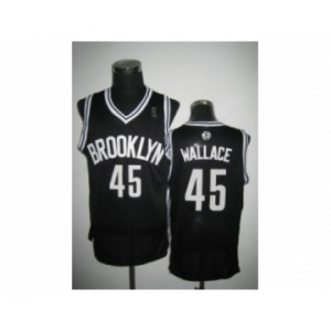 nba new jersey nets #45 gerald wallace black