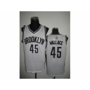 nba new jersey nets #45 gerald wallace white