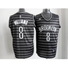 nba new jersey nets #8 williams grey[black strip]