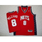 nba new jersey nets #8 williams red[revolution 30]