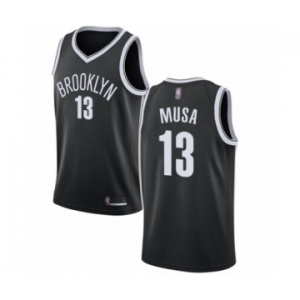 Women's Brooklyn Nets #13 Dzanan Musa Authentic Black Basketball Jersey - Icon Edition