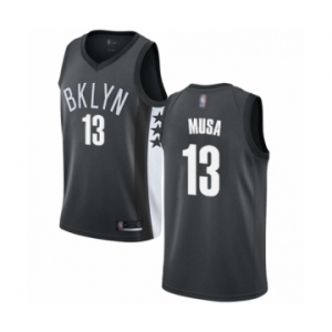 Women's Brooklyn Nets #13 Dzanan Musa Swingman Gray Basketball Jersey Statement Edition