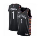 Women's Nike Brooklyn Nets #1 D'Angelo Russell Swingman Black NBA Jersey - 2018-19 City Edition