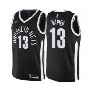 Women's Nike Brooklyn Nets #13 Shabazz Napier Swingman Black NBA Jersey - City Edition