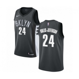 Women's Nike Brooklyn Nets #24 Rondae Hollis-Jefferson Authentic Gray NBA Jersey Statement Edition