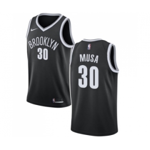 Women's Nike Brooklyn Nets #30 Dzanan Musa Swingman Black NBA Jersey - Icon Edition