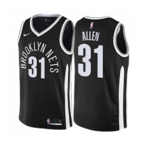 Women's Nike Brooklyn Nets #31 Jarrett Allen Swingman Black NBA Jersey - City Edition