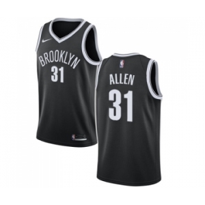 Women's Nike Brooklyn Nets #31 Jarrett Allen Swingman Black Road NBA Jersey - Icon Edition