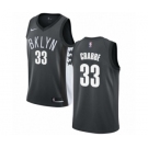Women's Nike Brooklyn Nets #33 Allen Crabbe Authentic Gray NBA Jersey Statement Edition