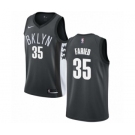 Women's Nike Brooklyn Nets #35 Kenneth Faried Authentic Gray NBA Jersey Statement Edition
