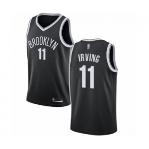 Youth Brooklyn Nets #11 Kyrie Irving Authentic Black Basketball Jersey - Icon Edition