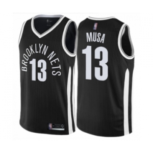 Youth Brooklyn Nets #13 Dzanan Musa Swingman Black Basketball Jersey - City Edition