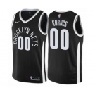 Youth Nike Brooklyn Nets #00 Rodions Kurucs Swingman Black NBA Jersey - City Edition