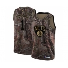 Youth Nike Brooklyn Nets #1 D'Angelo Russell Swingman Camo Realtree Collection NBA Jersey