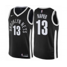 Youth Nike Brooklyn Nets #13 Shabazz Napier Swingman Black NBA Jersey - City Edition