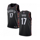 Youth Nike Brooklyn Nets #17 Ed Davis Swingman Black NBA Jersey - 2018-19 City Edition