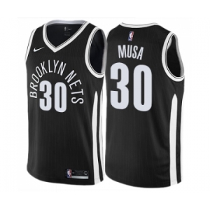 Youth Nike Brooklyn Nets #30 Dzanan Musa Swingman Black NBA Jersey - City Edition
