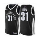 Youth Nike Brooklyn Nets #31 Jarrett Allen Swingman Black NBA Jersey - City Edition