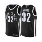 Youth Nike Brooklyn Nets #32 Julius Erving Swingman Black NBA Jersey - City Edition