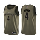 Youth Nike Brooklyn Nets #4 Jahlil Okafor Swingman Green Salute to Service NBA Jersey