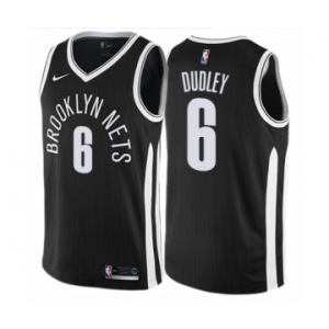 Youth Nike Brooklyn Nets #6 Jared Dudley Swingman Black NBA Jersey - City Edition