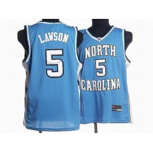 nba north carolina #5 ty lawson embroidered college blue