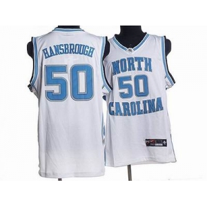 nba north carolina #50 tyler hansbrough embroidered college white