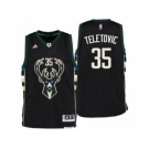 Men Milwaukee Bucks #35 Mirza Teletovic Alternate Black New Swingman Jersey