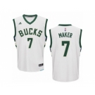 Men's Adidas Milwaukee Bucks #7 Thon Maker Swingman White Home NBA Jersey