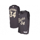 Men's Milwaukee Bucks #34 Giannis Antetokounmpo Black 2016 Christmas Day NBA Swingman Jersey