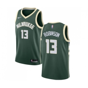 Men's Nike Milwaukee Bucks #13 Glenn Robinson Swingman Green Road NBA Jersey - Icon Edition