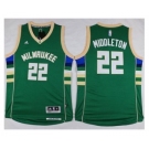 NBA Men Milwaukee Bucks #22 Khris Middleton Green Alternate Stitched Jersey