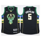 NBA Men Milwaukee Bucks #5 Michael Carter-Williams Black Stitched Jersey