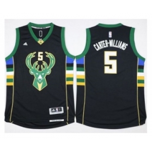 NBA Men Milwaukee Bucks #5 Michael Carter-Williams Black Stitched Jersey