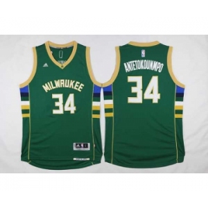 nba milwaukee bucks #34 giannis antetokounmpo green[2016 new][antetokounmpo]