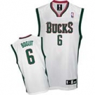 nba milwaukee bucks #6 andrew bogut white